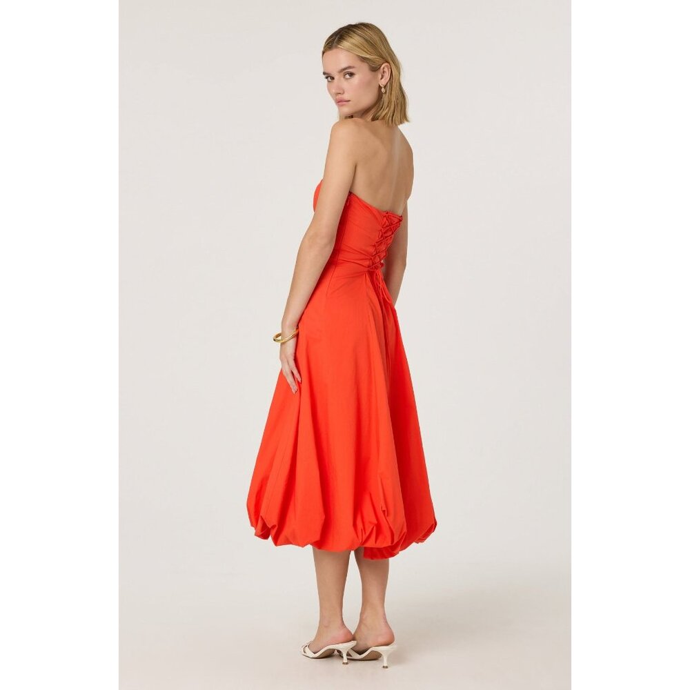 ASTR THE LABEL Lace Up Strapless Bubble Dress SIZE S NEW - Picture 2 of 9